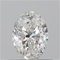 Natural Diamond 0.50 Carats, Oval with  Cut, G Color, VVS1 Clarity and Certified by GIA