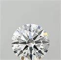 Lab Grown Diamond 1.02 Carats, Round with Ideal Cut, F Color, VVS2 Clarity and Certified by IGI