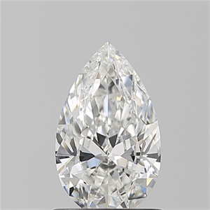 Picture of Natural Diamond 1.01 Carats, Pear with  Cut, E Color, VVS2 Clarity and Certified by GIA
