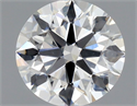 Natural Diamond 0.70 Carats, Round with Excellent Cut, F Color, VS1 Clarity and Certified by GIA