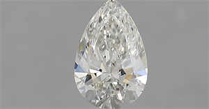 Picture of Natural Diamond 0.49 Carats, Pear with  Cut, G Color, VVS1 Clarity and Certified by IGI