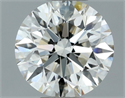 Natural Diamond 0.70 Carats, Round with Excellent Cut, K Color, VS2 Clarity and Certified by GIA
