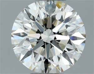 Picture of Natural Diamond 0.70 Carats, Round with Excellent Cut, K Color, VS2 Clarity and Certified by GIA