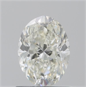 Natural Diamond 1.01 Carats, Oval with  Cut, J Color, VVS2 Clarity and Certified by GIA