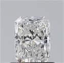 Natural Diamond 0.70 Carats, Radiant with  Cut, F Color, VS2 Clarity and Certified by GIA