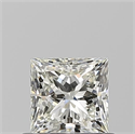 Natural Diamond 0.70 Carats, Princess with  Cut, K Color, VVS2 Clarity and Certified by GIA