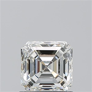 Foto Diamante Natural 0.91 quilates, Asscher , Color J, claridad VVS1 y certificado GIA de