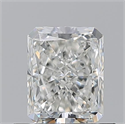 Natural Diamond 0.70 Carats, Radiant with  Cut, G Color, VVS1 Clarity and Certified by GIA