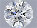 Natural Diamond 0.60 Carats, Round with Excellent Cut, I Color, VVS1 Clarity and Certified by IGI