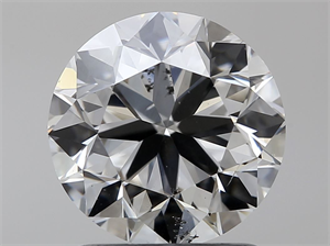 Picture of Natural Diamond 1.51 Carats, Round with Very Good Cut, L Color, SI2 Clarity and Certified by GIA