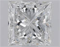 Natural Diamond 0.86 Carats, Princess with  Cut, E Color, SI1 Clarity and Certified by GIA