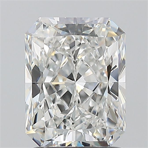 Foto Diamante Natural 1.70 quilates, Radiante , Color F, claridad VS1 y certificado GIA de