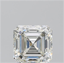Natural Diamond 1.50 Carats, Asscher with  Cut, J Color, VVS2 Clarity and Certified by GIA