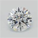 Lab Grown Diamond 2.96 Carats, Round with Ideal Cut, F Color, VS1 Clarity and Certified by IGI