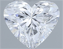 Natural Diamond 0.35 Carats, Heart with  Cut, D Color, VS2 Clarity and Certified by GIA