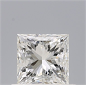 Natural Diamond 0.53 Carats, Princess with  Cut, G Color, VS1 Clarity and Certified by IGI