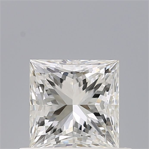 Picture of Natural Diamond 0.53 Carats, Princess with  Cut, G Color, VS1 Clarity and Certified by IGI