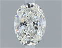 Natural Diamond 0.40 Carats, Oval with  Cut, H Color, VS2 Clarity and Certified by GIA