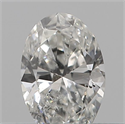 Natural Diamond 0.18 Carats, Oval with  Cut, G Color, SI2 Clarity and Certified by IGI