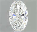 Natural Diamond 0.50 Carats, Oval with  Cut, F Color, VS1 Clarity and Certified by GIA