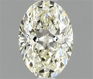 Foto Diamante Natural 0.52 quilates, Ovalado , Color J, claridad VVS1 y certificado IGI de