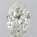 Natural Diamond 3.01 Carats, Oval with  Cut, J Color, SI1 Clarity and Certified by GIA