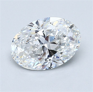Picture of Natural Diamond 1.20 Carats, Oval with  Cut, E Color, SI1 Clarity and Certified by GIA