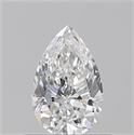 Diamante Natural 0.50 quilates, De pera , Color E, claridad VS1 y certificado GIA