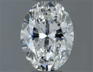 Foto Diamante Natural 0.50 quilates, Ovalado , Color G, claridad SI1 y certificado GIA de