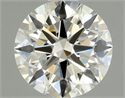 Natural Diamond 0.80 Carats, Round with Excellent Cut, K Color, VS1 Clarity and Certified by GIA