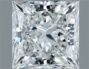 Picture of Natural Diamond 1.01 Carats, Princess with  Cut, E Color, SI1 Clarity and Certified by GIA