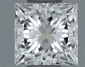 Picture of Natural Diamond 0.50 Carats, Princess with  Cut, H Color, VS2 Clarity and Certified by GIA