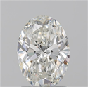 Natural Diamond 1.53 Carats, Oval with  Cut, H Color, SI2 Clarity and Certified by GIA