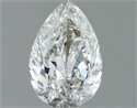 Natural Diamond 1.00 Carats, Pear with  Cut, H Color, SI1 Clarity and Certified by IGI
