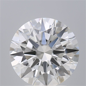 Picture of Lab Grown Diamond 2.64 Carats, Round with Ideal Cut, D Color, VS2 Clarity and Certified by IGI