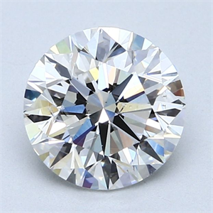 Foto Diamante Natural 2.01 quilates, Redondo , Color F, claridad SI2 y certificado GIA de