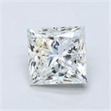 Natural Diamond 1.20 Carats, Princess with  Cut, J Color, VS2 Clarity and Certified by GIA