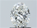 Diamante Natural 0.80 quilates, Ovalado , Color G, claridad SI1 y certificado GIA