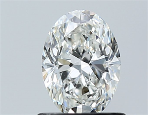 Foto Diamante Natural 0.80 quilates, Ovalado , Color G, claridad SI1 y certificado GIA de