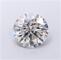 Del inventario de diamantes de laboratorio, 1.23 quilates, Redondo , Color G, claridad VVS2 y certificado IGI