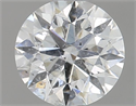 Natural Diamond 0.46 Carats, Round with Excellent Cut, E Color, SI2 Clarity and Certified by IGI