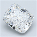 Natural Diamond 3.03 Carats, Cushion with  Cut, E Color, VS2 Clarity and Certified by GIA