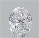 Natural Diamond 1.20 Carats, Oval with  Cut, D Color, VS2 Clarity and Certified by GIA
