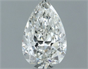 Natural Diamond 0.50 Carats, Pear with  Cut, H Color, VS1 Clarity and Certified by IGI