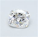 Natural Diamond 0.59 Carats, Cushion with  Cut, E Color, I1 Clarity and Certified by GIA