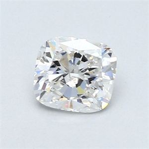 Picture of Natural Diamond 0.59 Carats, Cushion with  Cut, E Color, I1 Clarity and Certified by GIA