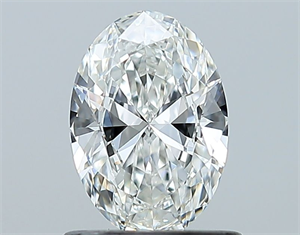 Foto Diamante Natural 0.71 quilates, Ovalado , Color G, claridad IF y certificado GIA de