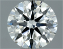Natural Diamond 0.70 Carats, Round with Excellent Cut, J Color, FL Clarity and Certified by IGI