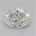Natural Diamond 1.51 Carats, Oval with  Cut, I Color, SI2 Clarity and Certified by GIA