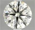 Natural Diamond 0.60 Carats, Round with Excellent Cut, I Color, IF Clarity and Certified by IGI